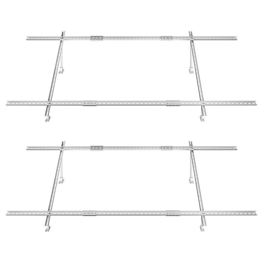 VEVOR 2 Sets Multi-Pieces Solar Panel Mounting Brackets 30°-60° Adjustable