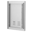 VEVOR BBQ Access Door, 14W x 20H Inch Single Outdoor Kitchen Door, Stainless Steel Flush Mount Door, Wall Vertical Door with Handle and vents, for BBQ Island, Grilling Station, Outside Cabinet