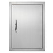 VEVOR BBQ Access Door, 16W x 22H Inch Single Outdoor Kitchen Door, Stainless Steel Flush Mount Door, Wall Vertical Door with Handle, for BBQ Island, Grilling Station, Outside Cabinet