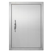 VEVOR BBQ Access Door, 18W x 24H Inch Single Outdoor Kitchen Door, Stainless Steel Flush Mount Door, Wall Vertical Door with Handle, for BBQ Island, Grilling Station, Outside Cabinet