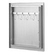 VEVOR BBQ Access Door, 18W x 20H Inch Single Outdoor Kitchen Door, Stainless Steel Flush Mount Door, Wall Vertical Door with Handle and Hook, for BBQ Island, Grilling Station, Outside Cabinet