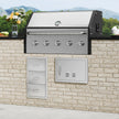VEVOR BBQ Access Door, 20W x 14H Inch Single Outdoor Kitchen Door, Stainless Steel Flush Mount Door, Wall Vertical Door with Handle and vents, for BBQ Island, Grilling Station, Outside Cabinet