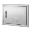 VEVOR BBQ Access Door, 20W x 14H Inch Single Outdoor Kitchen Door, Stainless Steel Flush Mount Door, Wall Vertical Door with Handle and vents, for BBQ Island, Grilling Station, Outside Cabinet