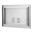 VEVOR BBQ Access Door, 20W x 14H Inch Single Outdoor Kitchen Door, Stainless Steel Flush Mount Door, Wall Vertical Door with Handle and vents, for BBQ Island, Grilling Station, Outside Cabinet