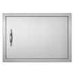 VEVOR BBQ Access Door, 24W x 17H Inch Single Outdoor Kitchen Door, Stainless Steel Flush Mount Door, Wall Vertical Door with Handle, for BBQ Island, Grilling Station, Outside Cabinet