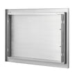 VEVOR BBQ Access Door, 24W x 17H Inch Single Outdoor Kitchen Door, Stainless Steel Flush Mount Door, Wall Vertical Door with Handle, for BBQ Island, Grilling Station, Outside Cabinet