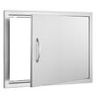 VEVOR BBQ Access Door, 27W x 20H Inch Single Outdoor Kitchen Door, Stainless Steel Flush Mount Door, Wall Vertical Door with Handle, for BBQ Island, Grilling Station, Outside Cabinet
