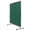 VEVOR Welding Screen with Frame, 6' x 6' Welding Curtain Screen, Flame-Resistant Vinyl Welding Protection Screen on 4 Swivel Wheels (2 Lockable), Moveable & Professional for Workshop/Industrial, Green