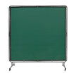 VEVOR Welding Screen with Frame, 6' x 6' Welding Curtain Screen, Flame-Resistant Vinyl Welding Protection Screen on 4 Swivel Wheels (2 Lockable), Moveable & Professional for Workshop/Industrial, Green