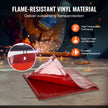 VEVOR Welding Screen with Frame, 6' x 6' Welding Curtain Screen, Flame-Resistant Vinyl Welding Protection Screen on 4 Swivel Wheels (2 Lockable), Moveable & Professional for Workshop/Industrial, Red