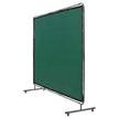 VEVOR Welding Screen with Frame, 6' x 8' Welding Curtain Screen, Flame-Resistant Vinyl Welding Protection Screen on 4 Swivel Wheels (2 Lockable), Moveable & Professional for Workshop/Industrial, Green