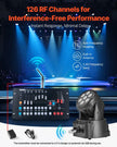 VEVOR DMX Wireless Receiver Transmitter Controller for Stage Light 8 PCs Silver