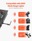 VEVOR DMX Wireless Receiver Transmitter Controller for Stage Light 8 PCs Silver
