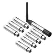 VEVOR DMX Wireless Receiver Transmitter Controller for Stage Light 8 PCs Silver