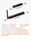 VEVOR DMX Wireless Receiver Transmitter Controller for Stage Light 8 PCs Black