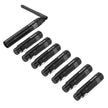VEVOR DMX Wireless Receiver Transmitter Controller for Stage Light 8 PCs Black