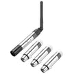 VEVOR DMX Wireless Receiver Transmitter Controller for Stage Light 4 PCs Silver