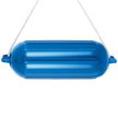 VEVOR Boat Fender 8.5 x 27 inches Blue Boat Protection Pack of 4 Ribbed Twin Eyes Boat Fender Bumper and Pump to Inflate