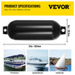 VEVOR Boat Fenders 4 Ribbed 8\