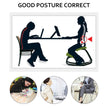 VEVOR Kneeling Chair Rocking Wooden Heavy Duty Better Posture Kneeling Stool 330lbs Load Posture Correct Office Stool Pecan
