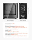 VEVOR PC Case Full-Tower Gaming Computer Case 3 PWM Fans for E-ATX Motherboard