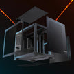 VEVOR Mid-Tower ATX PC Case Dual Chamber Gaming Computer Case No Fan Included