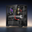VEVOR PC Gaming Case Mid-Tower Computer Case with 2 Fans for ATX Motherboard