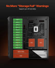 VEVOR PC Gaming Case Mid-Tower Computer Case 4 x 120 mm Fans for ATX/M-ATX/ITX