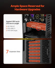 VEVOR PC Gaming Case Mid-Tower Computer Case 4 x 120 mm Fans for ATX/M-ATX/ITX