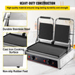 3600W Electric Bread Twin Grill Sandwich Bread Toaster Press Maker