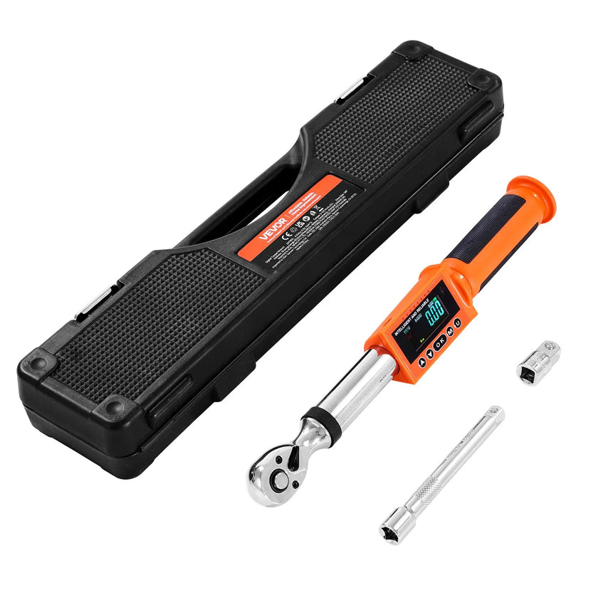 VEVOR Digital Torque Wrench 3/8 Inch Drive 0-99.57 lbf-ft / 0-135 N.m 72-Tooth