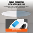 VEVOR 6.5 Inch in Ceiling Speakers, 150-Watts, Flush Mount Ceiling & in-Wall Speakers System with 8?Impedance 89dB Sensitivity, for Home Kitchen Living Room Bedroom or Covered Outdoor Porches, Single