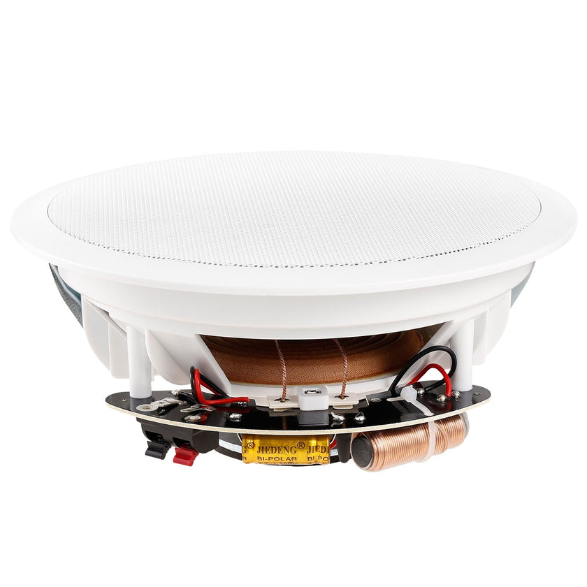 VEVOR 6.5 Inch in Ceiling Speakers, 150-Watts, Flush Mount Ceiling & in-Wall Speakers System with 8?Impedance 89dB Sensitivity, for Home Kitchen Living Room Bedroom or Covered Outdoor Porches, Single
