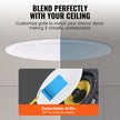 VEVOR 8 Inch in Ceiling Speakers, 200-Watts, Flush Mount Ceiling & in-Wall Speakers System with 8?Impedance 89dB Sensitivity, for Home Kitchen Living Room Bedroom or Covered Outdoor Porches, Single