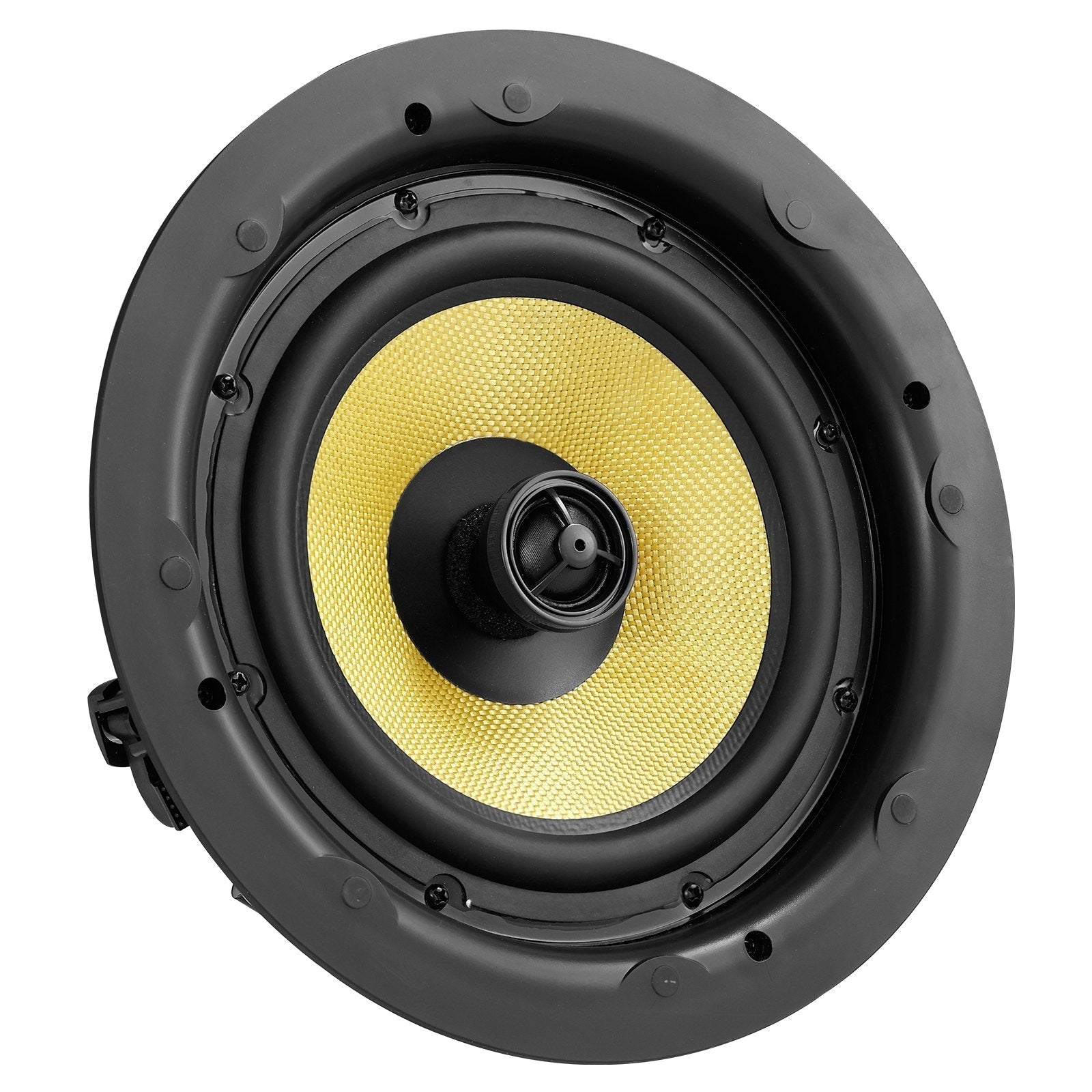 VEVOR 8 Inch in Ceiling Speakers, 200-Watts, Flush Mount Ceiling & in-Wall Speakers System with 8?Impedance 89dB Sensitivity, for Home Kitchen Living Room Bedroom or Covered Outdoor Porches, Single