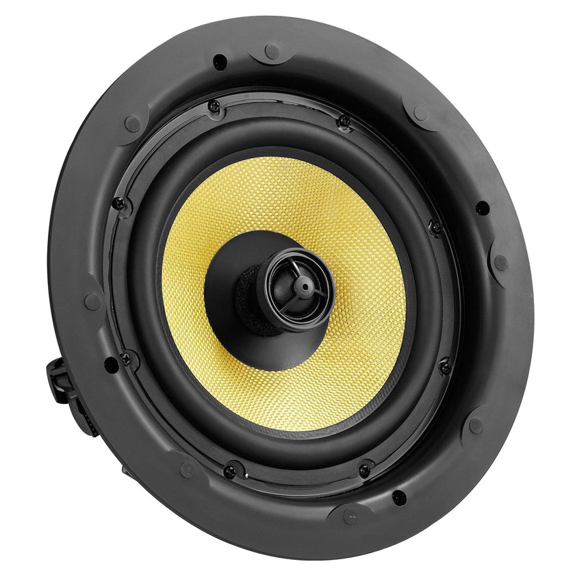 VEVOR 8 Inch in Ceiling Speakers, 200-Watts, Flush Mount Ceiling & in-Wall Speakers System with 8?Impedance 89dB Sensitivity, for Home Kitchen Living Room Bedroom or Covered Outdoor Porches, Single