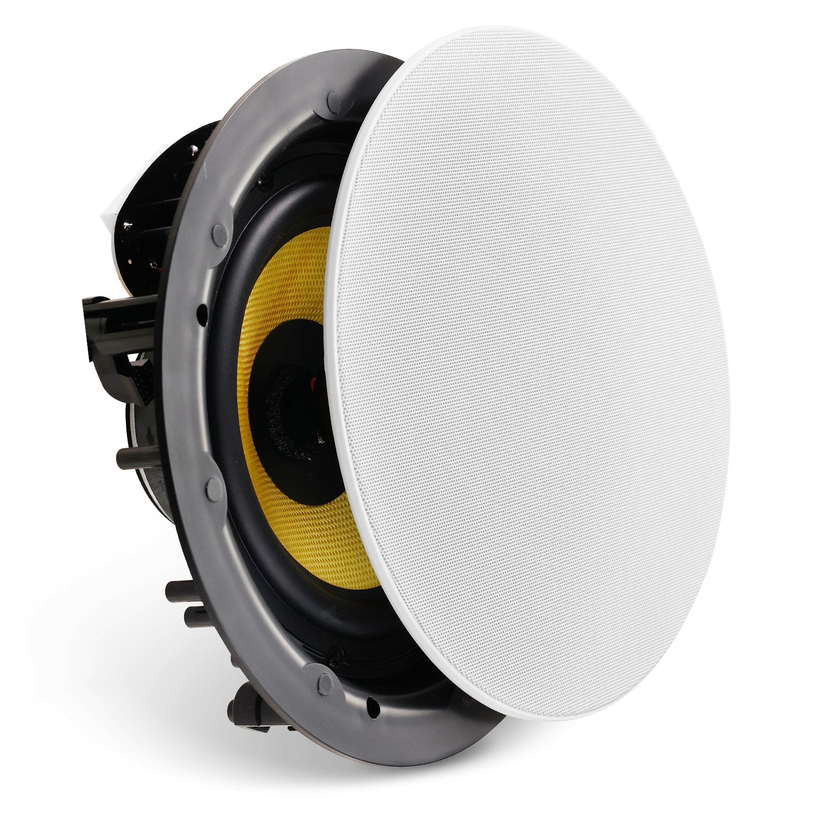 VEVOR 8 Inch in Ceiling Speakers, 200-Watts, Flush Mount Ceiling & in-Wall Speakers System with 8?Impedance 89dB Sensitivity, for Home Kitchen Living Room Bedroom or Covered Outdoor Porches, Single