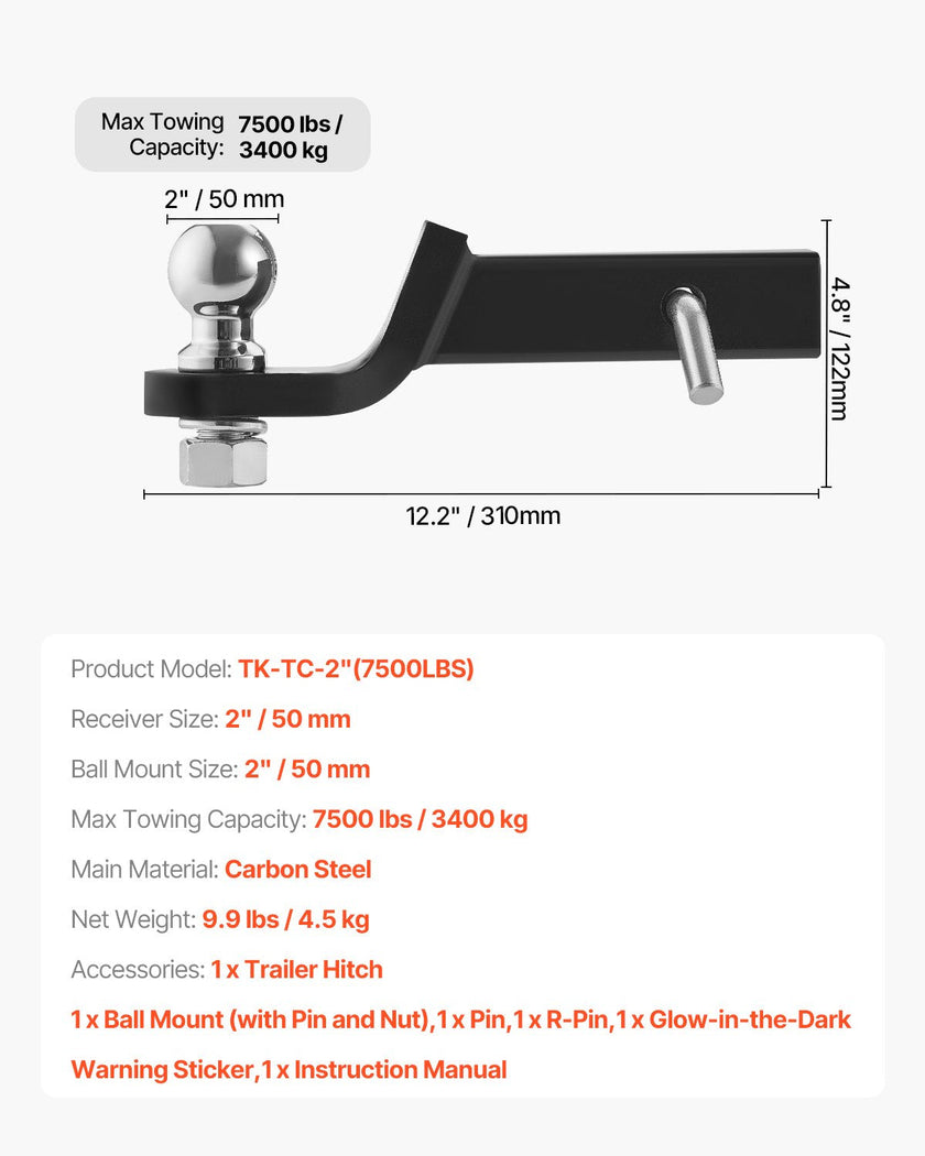 VEVOR Trailer Hitch 2