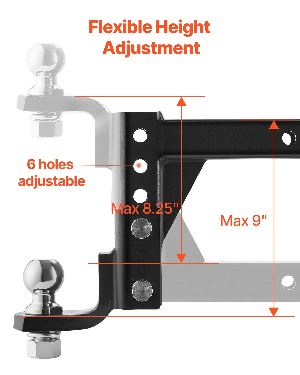 VEVOR Adjustable Trailer Hitch 2