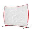 VEVOR Barricade Backstop Net, 12x9 ft Ball Sports Barrier Netting, Portable Practice Equipment with Carry Bag, Protection Screen for Baseball Softball Lacrosse Soccer Hockey Training, for Backyard