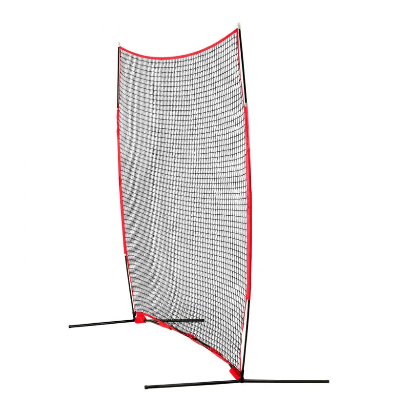 VEVOR Barricade Backstop Net, 12x9 ft Ball Sports Barrier Netting, Portable Practice Equipment with Carry Bag, Protection Screen for Baseball Softball Lacrosse Soccer Hockey Training, for Backyard