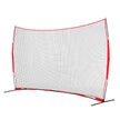 VEVOR Barricade Backstop Net, 16x10 ft Ball Sports Barrier Netting, Portable Practice Equipment with Carry Bag, Protection Screen for Baseball Softball Lacrosse Soccer Hockey Training, for Backyard