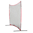 VEVOR Barricade Backstop Net, 16x10 ft Ball Sports Barrier Netting, Portable Practice Equipment with Carry Bag, Protection Screen for Baseball Softball Lacrosse Soccer Hockey Training, for Backyard