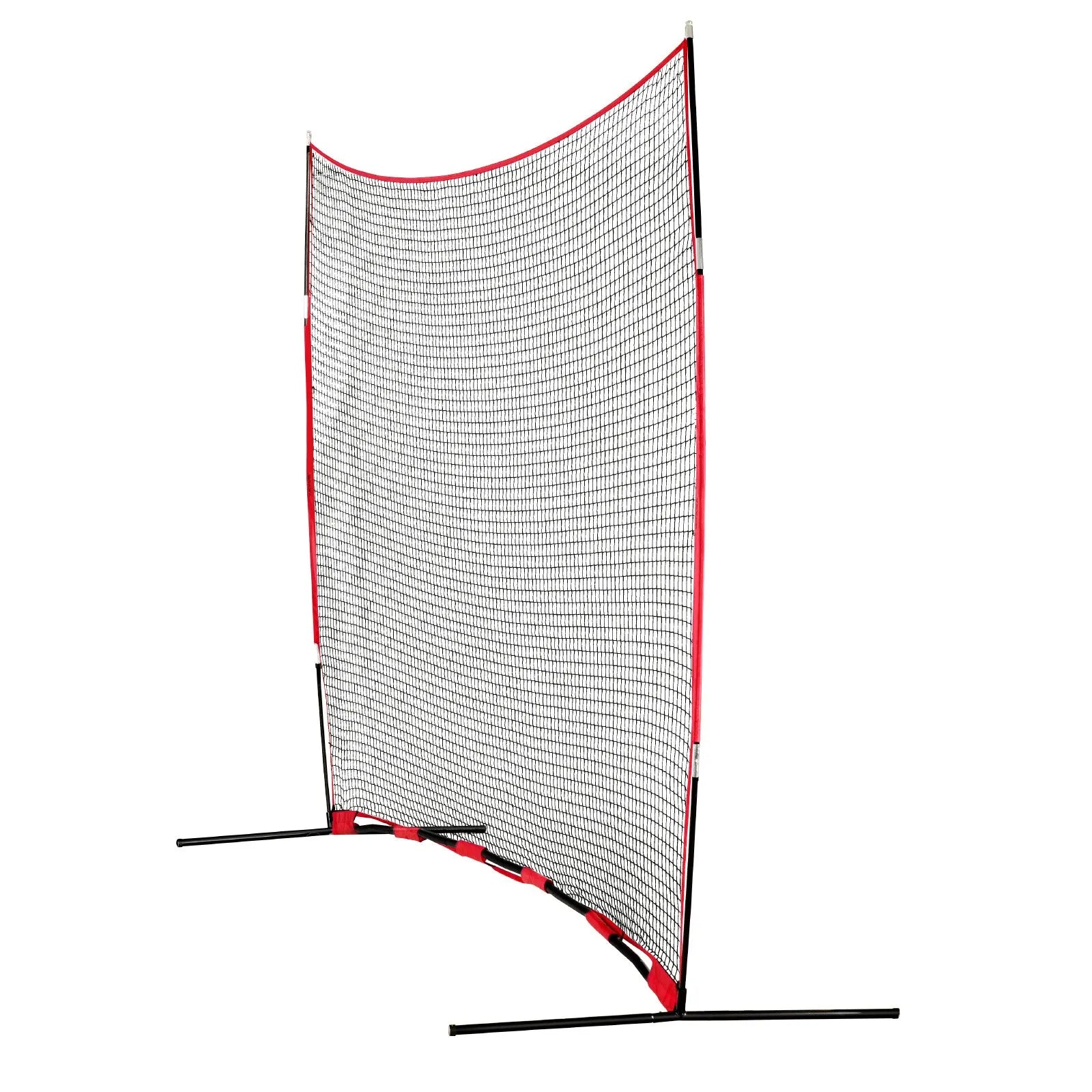 VEVOR Barricade Backstop Net, 16x10 ft Ball Sports Barrier Netting, Portable Practice Equipment with Carry Bag, Protection Screen for Baseball Softball Lacrosse Soccer Hockey Training, for Backyard