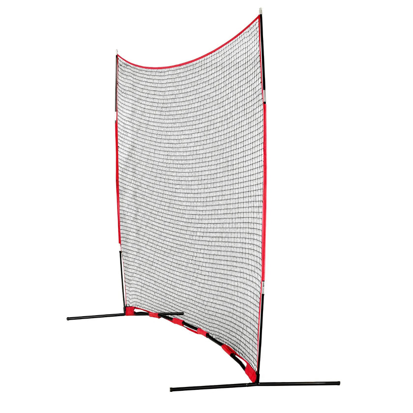 VEVOR Barricade Backstop Net, 16x10 ft Ball Sports Barrier Netting, Portable Practice Equipment with Carry Bag, Protection Screen for Baseball Softball Lacrosse Soccer Hockey Training, for Backyard