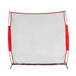VEVOR Barricade Backstop Net, 7x7 ft Ball Sports Barrier Netting, Portable Practice Equipment with Carry Bag, Protection Screen for Baseball Softball Lacrosse Soccer Hockey Training, for Backyard