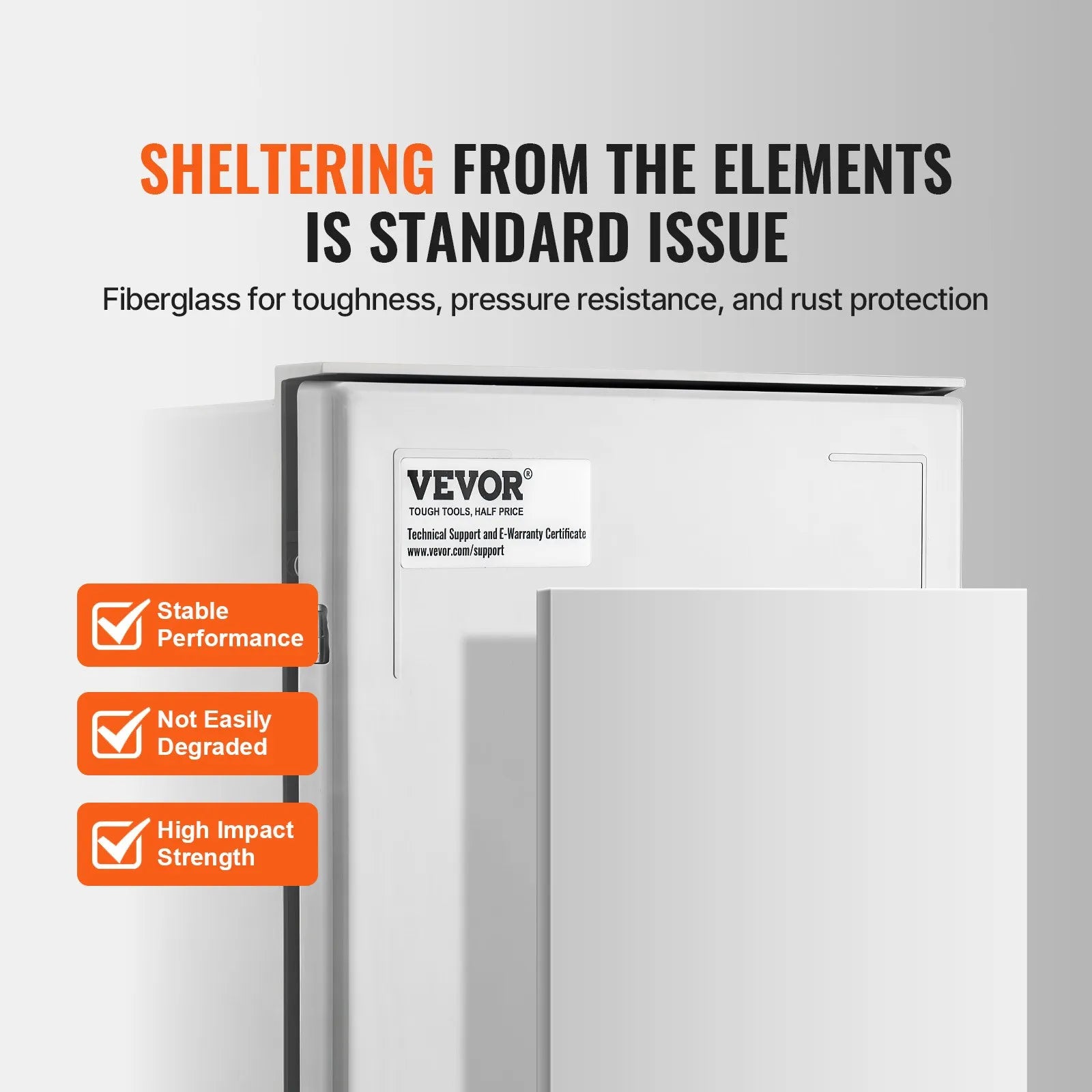 VEVOR Fiberglass Enclosure 11.8 x 9.8 x 5.5