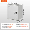 VEVOR Fiberglass Enclosure 11.8 x 9.8 x 5.5