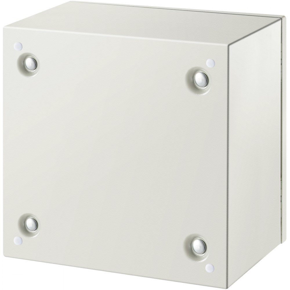 VEVOR Steel Electrical Box 12'' x 12'' x 8'' Electrical Enclosure Box, Carbon Steel Hinged Junction Box, IP65 Weatherproof Metal Box Wall-Mounted Electronic Equipment Enclosure Box with Mounting Plate