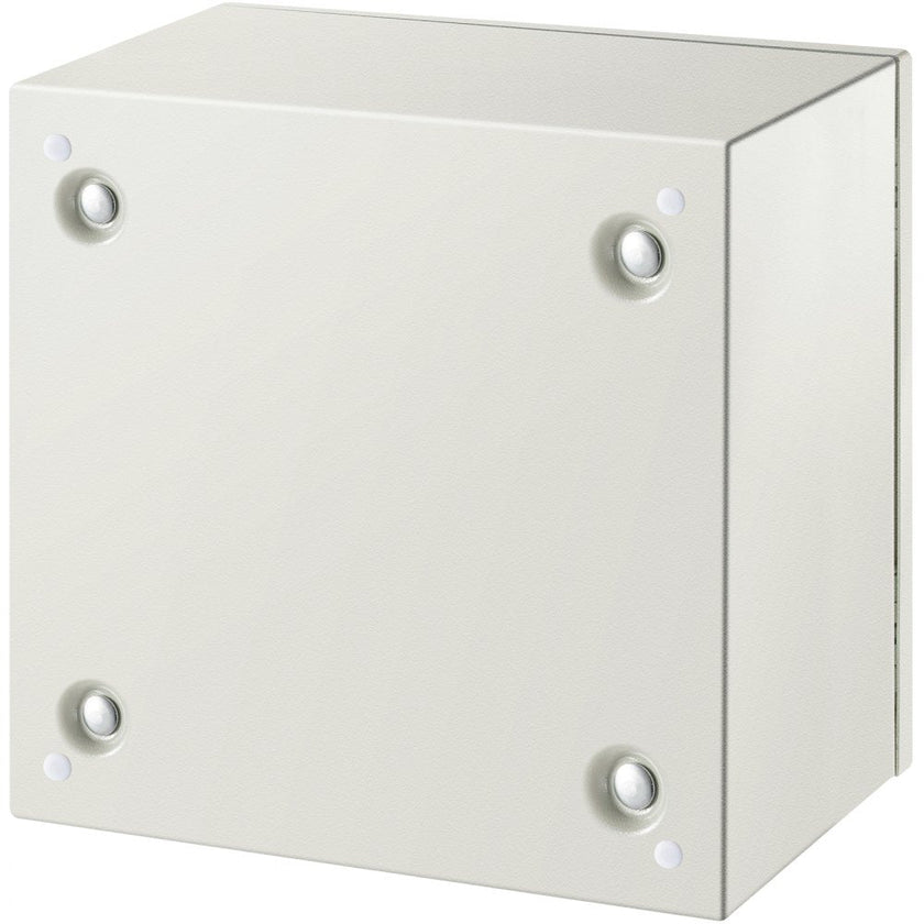 VEVOR Steel Electrical Box 12'' x 12'' x 8'' Electrical Enclosure Box, Carbon Steel Hinged Junction Box, IP65 Weatherproof Metal Box Wall-Mounted Electronic Equipment Enclosure Box with Mounting Plate